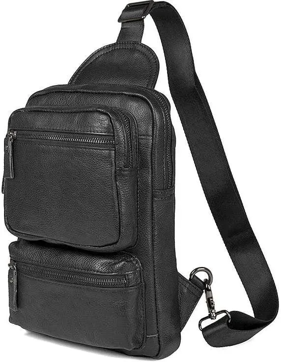 Сумка Vintage 14549 із натуральної шкіри Чорна