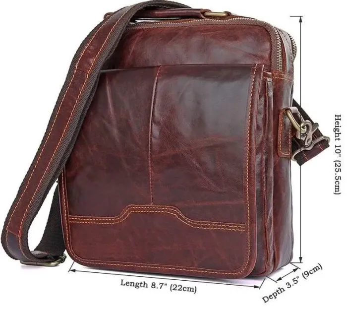 Сумка Vintage 14550 із натуральної шкіри Коричнева