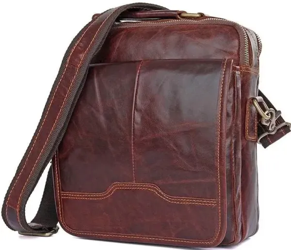Сумка Vintage 14550 із натуральної шкіри Коричнева