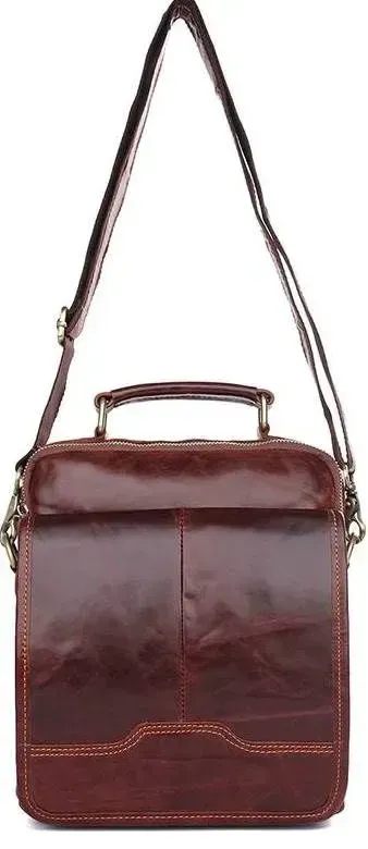 Сумка Vintage 14550 із натуральної шкіри Коричнева