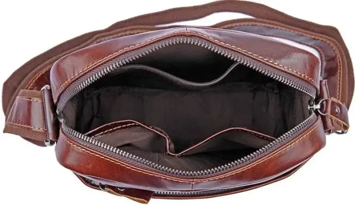 Сумка Vintage 14551 із натуральної шкіри Коричнева