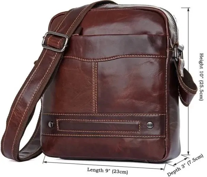 Сумка Vintage 14551 із натуральної шкіри Коричнева