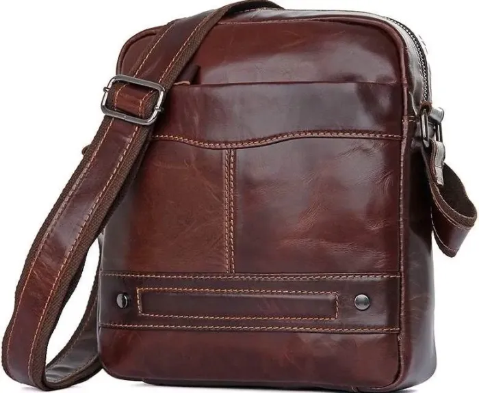 Сумка Vintage 14551 із натуральної шкіри Коричнева