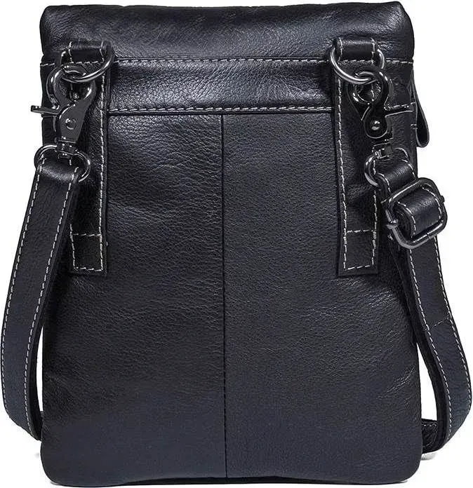 Сумка Vintage 14552 із натуральної шкіри Чорна