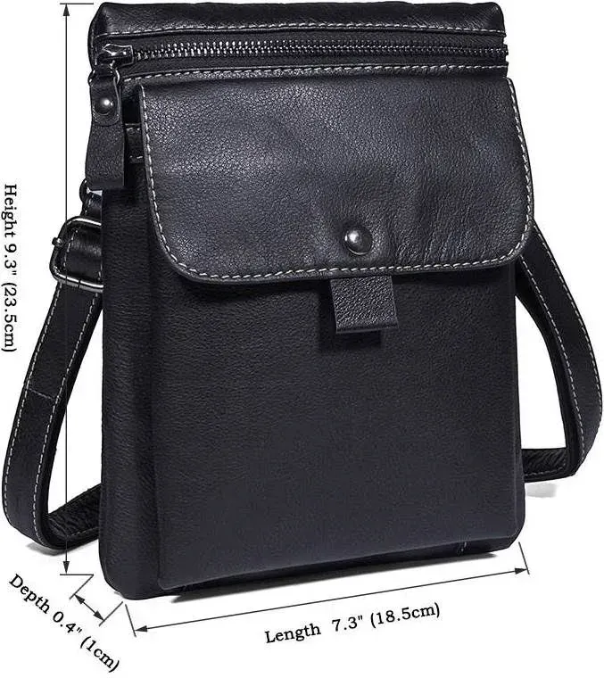 Сумка Vintage 14552 із натуральної шкіри Чорна