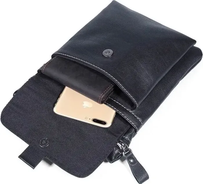 Сумка Vintage 14552 із натуральної шкіри Чорна