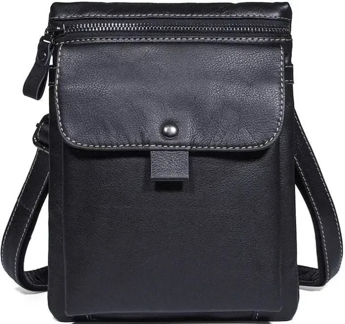 Сумка Vintage 14552 із натуральної шкіри Чорна