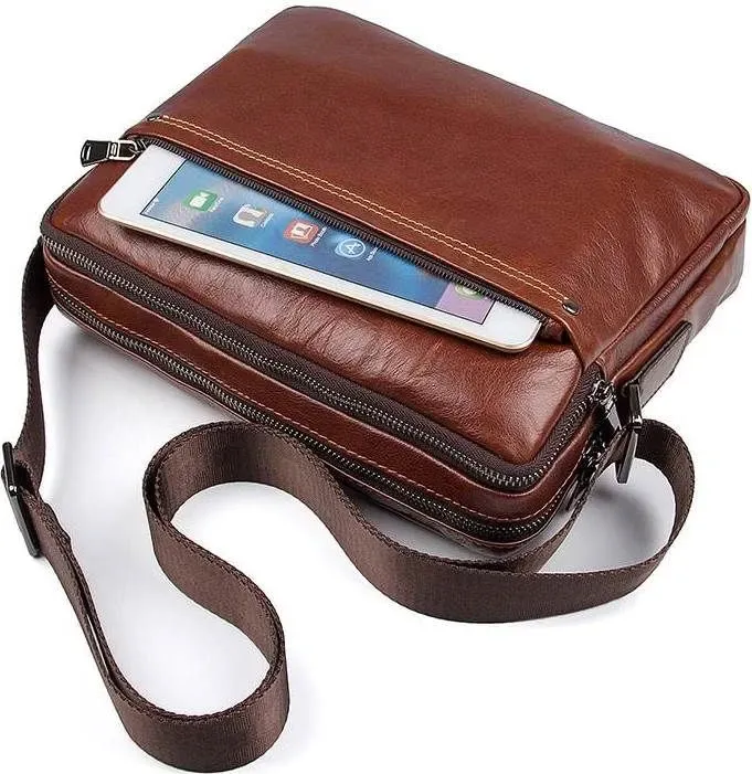 Сумка Vintage 14553 із натуральної шкіри Коричнева