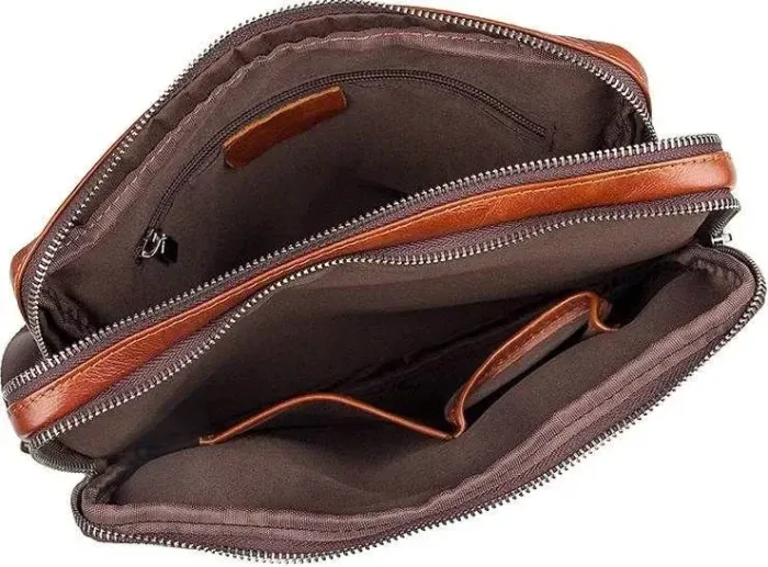 Сумка Vintage 14553 із натуральної шкіри Коричнева