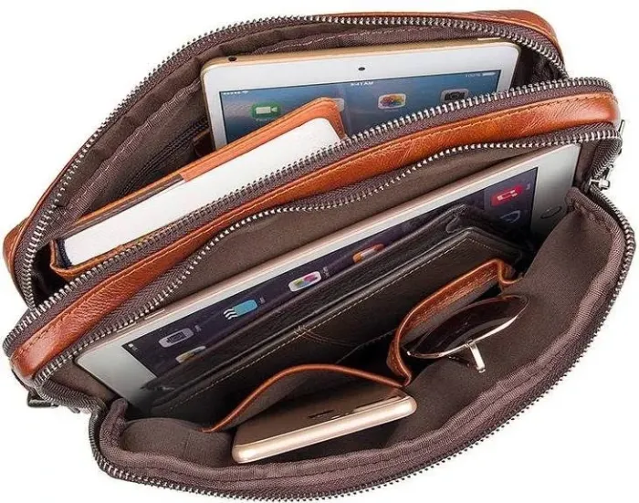 Сумка Vintage 14553 із натуральної шкіри Коричнева