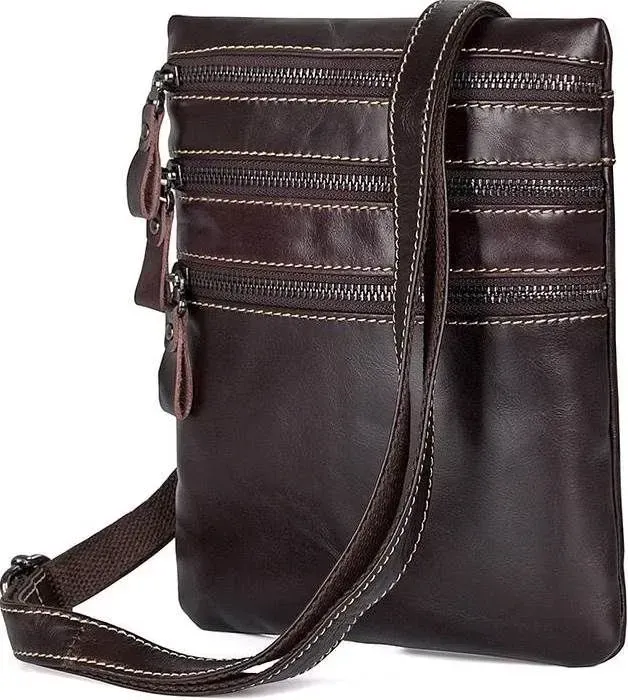 Сумка Vintage 14554 із натуральної шкіри Коричнева