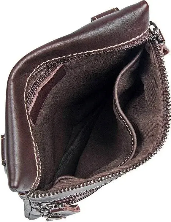 Сумка Vintage 14554 із натуральної шкіри Коричнева