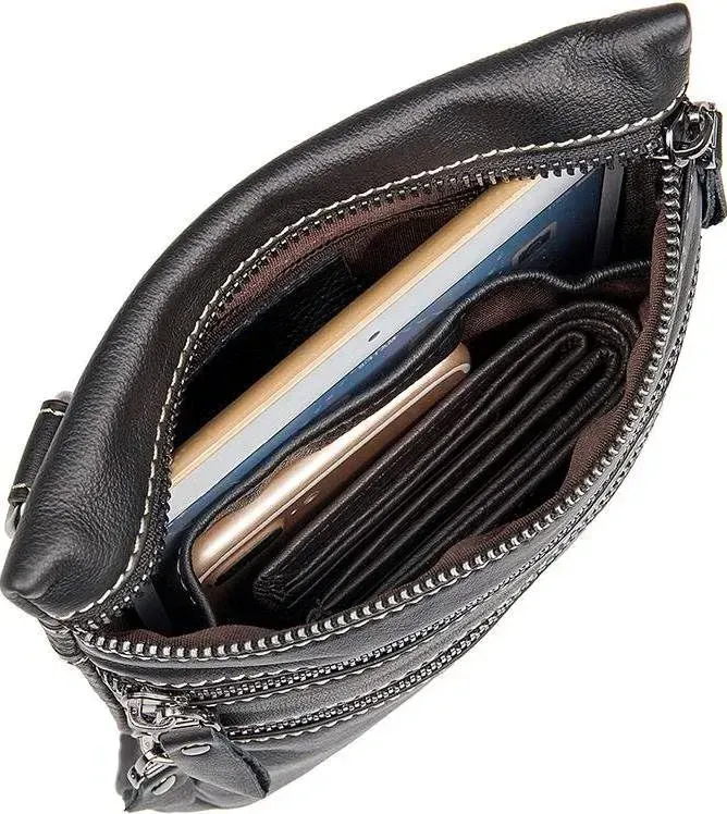 Сумка Vintage 14555 із натуральної шкіри Чорна