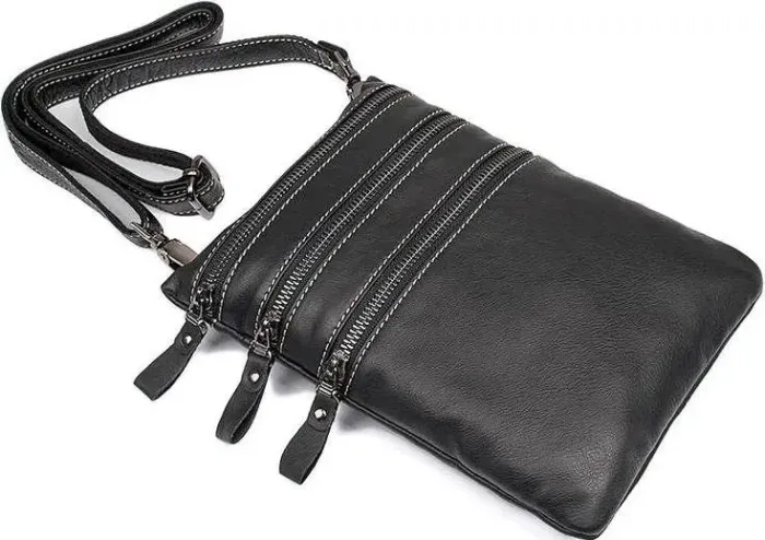 Сумка Vintage 14555 із натуральної шкіри Чорна