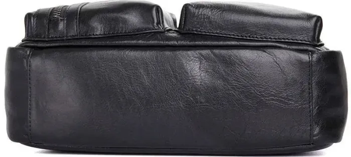 Сумка чоловіча Vintage 14556 із натуральної шкіри Чорна