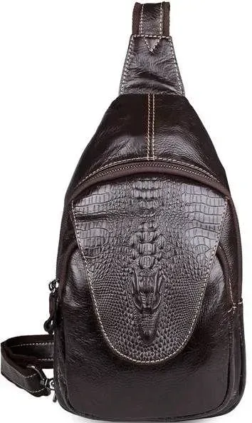 Сумка чоловіча Vintage 14559 із натуральної шкіри Коричнева