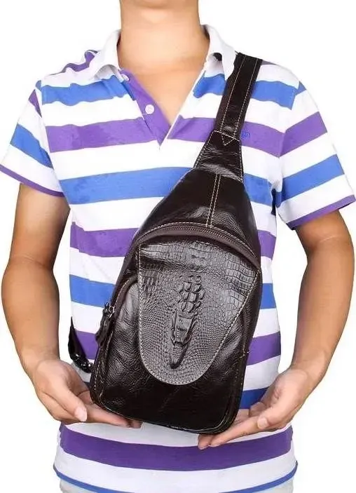 Сумка чоловіча Vintage 14559 із натуральної шкіри Коричнева