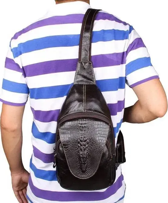 Сумка чоловіча Vintage 14559 із натуральної шкіри Коричнева