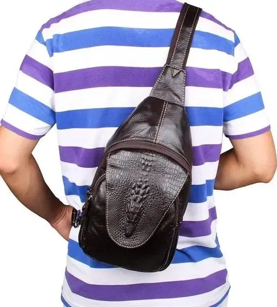 Сумка чоловіча Vintage 14559 із натуральної шкіри Коричнева