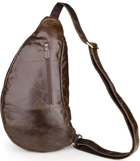 Сумка чоловіча Vintage 14560 із натуральної шкіри Коричнева