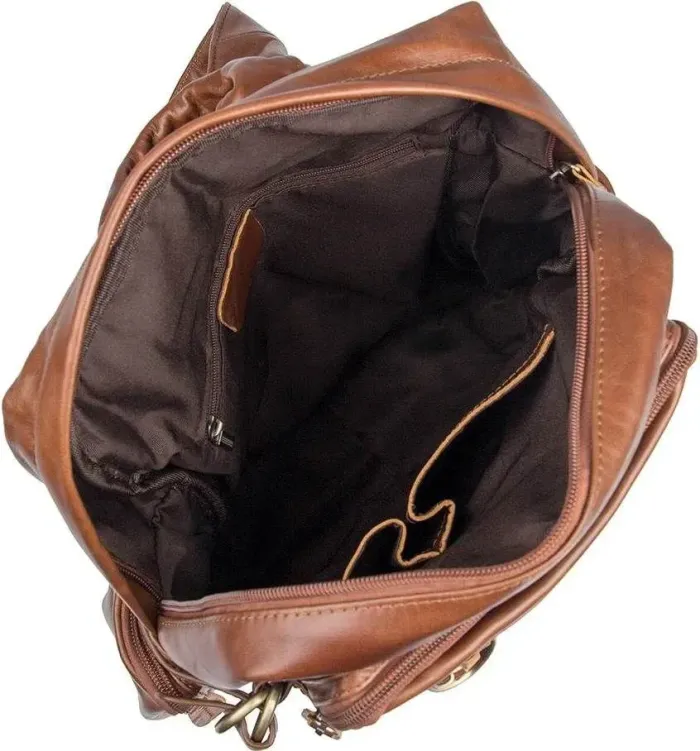 Сумка чоловіча Vintage 14561 із натуральної шкіри Коричнева