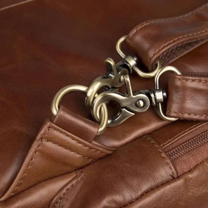 Сумка чоловіча Vintage 14561 із натуральної шкіри Коричнева