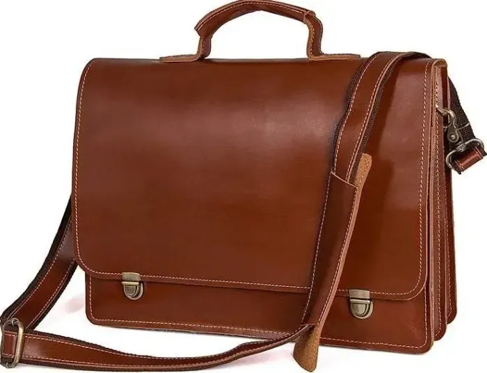 Портфель чоловічий Vintage 14562 з натуральної шкіри Коричневий