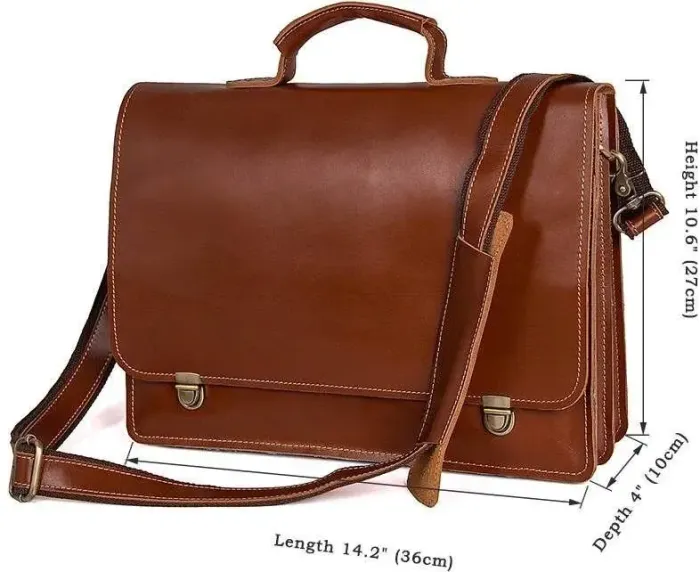 Портфель чоловічий Vintage 14562 з натуральної шкіри Коричневий