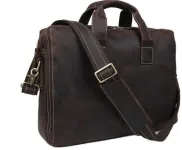 Сумка Vintage 14567 із вінтажної шкіри Коричнева