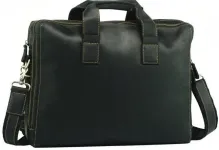 Сумка Vintage 14568 із вінтажної шкіри Чорна