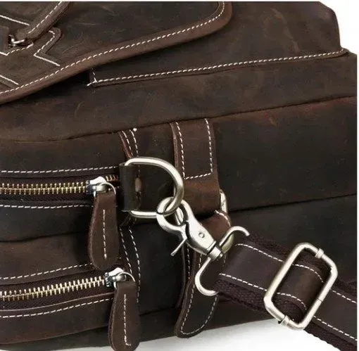 Сумка Vintage 14570 из винтажной кожи Коричневая