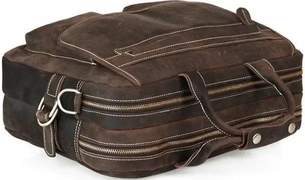 Сумка Vintage 14570 из винтажной кожи Коричневая