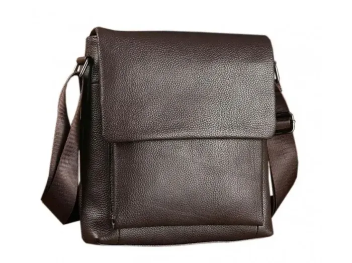 Сумка месенджер Vintage 14577 шкіряна Коричнева