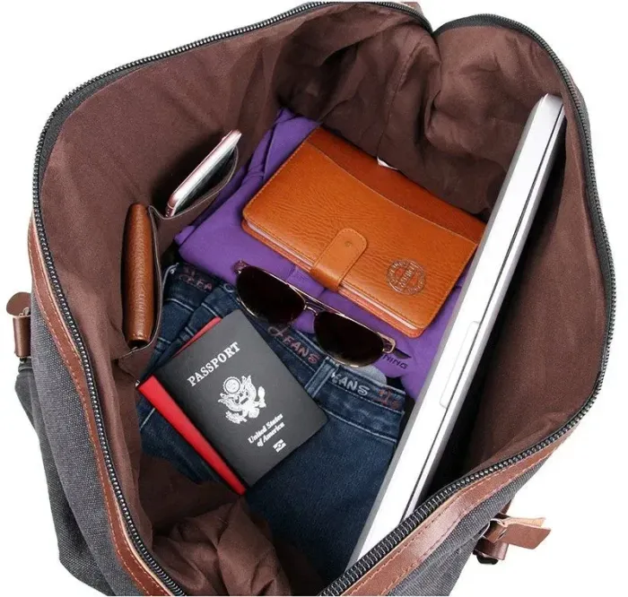 Сумка дорожня Vintage 14581 Сіра