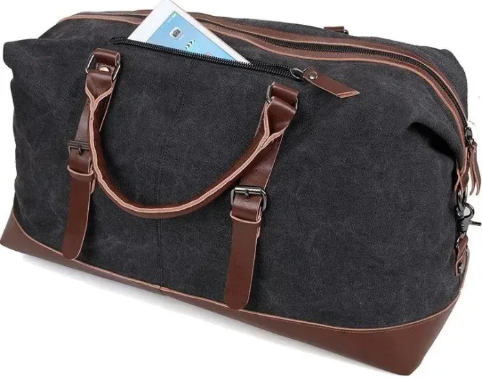 Сумка дорожня Vintage 14581 Сіра