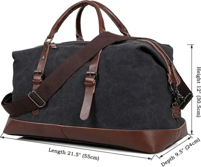 Сумка дорожня Vintage 14581 Сіра