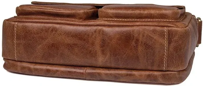 Сумка чоловіча Vintage 14583 шкіряна Руда