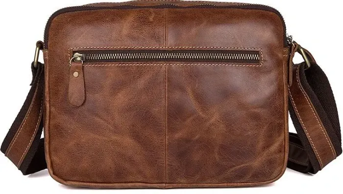 Сумка чоловіча Vintage 14583 шкіряна Руда