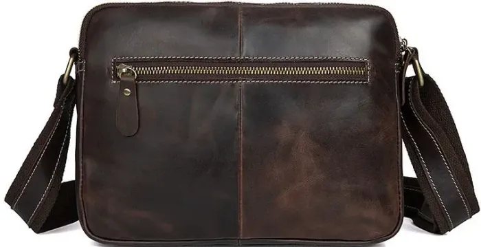 Сумка чоловіча Vintage 14584 шкіряна Коричнева