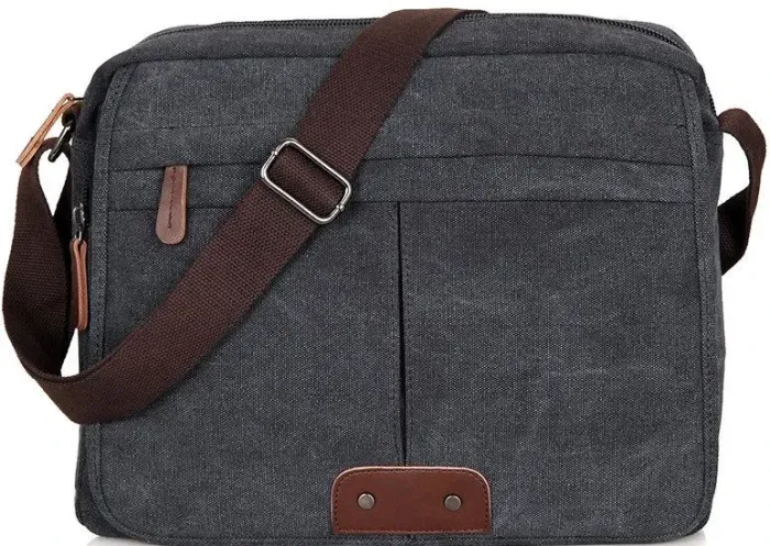 Сумка чоловіча Vintage 14585 Сіра