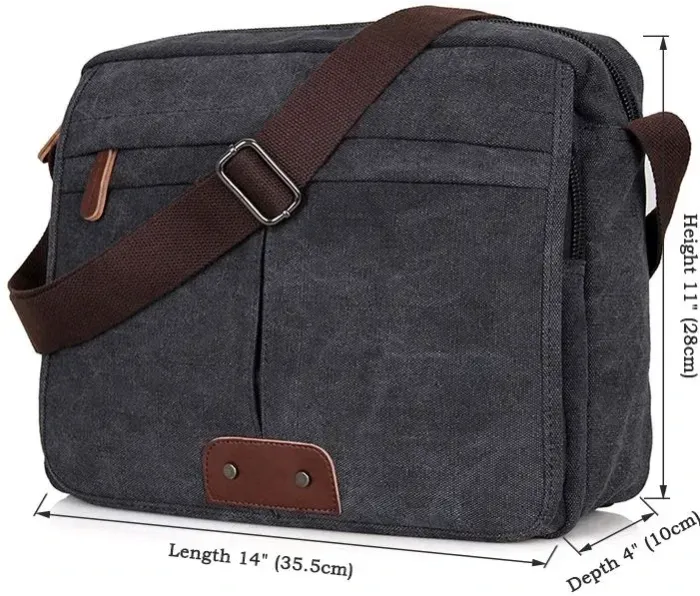 Сумка чоловіча Vintage 14585 Сіра