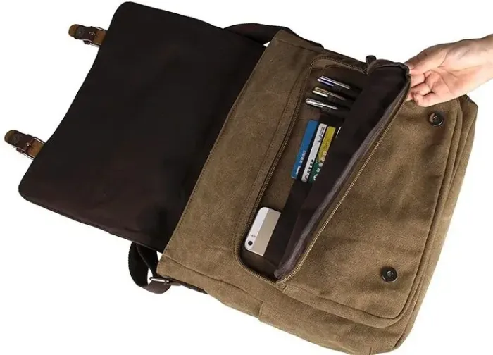 Сумка чоловіча Vintage 14588 Коричнева