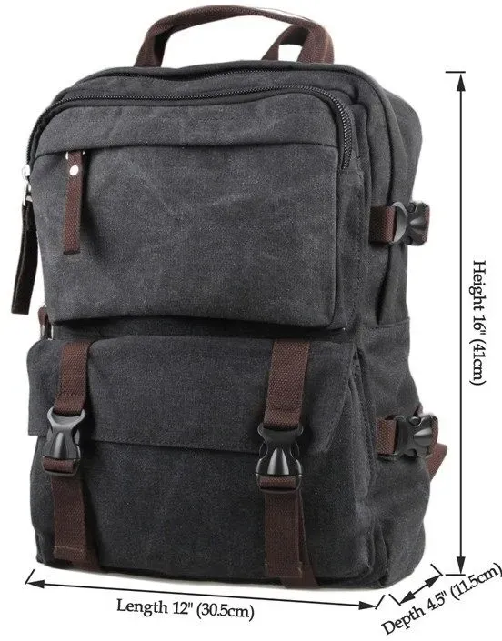 Рюкзак великий Vintage 14589 Сірий