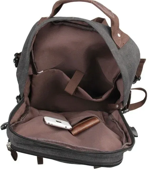 Рюкзак великий Vintage 14589 Сірий