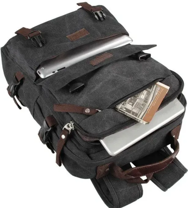 Рюкзак великий Vintage 14589 Сірий