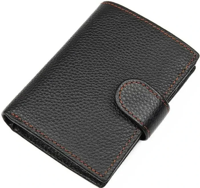 Гаманець чоловічий Vintage 14591 Чорний шкіряний