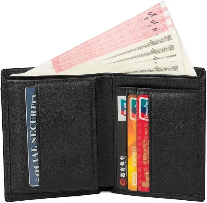 Гаманець чоловічий Vintage 14594 шкіряний Чорний