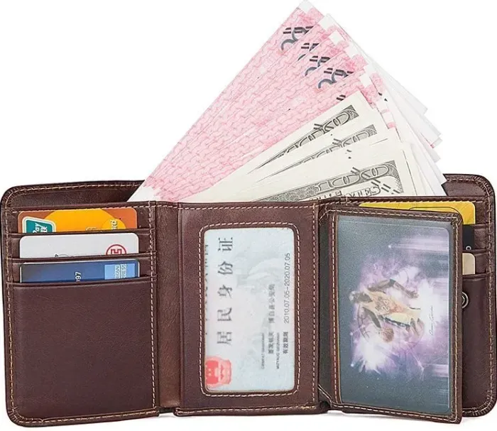 Гаманець чоловічий Vintage 14595 шкіряний Коричневий