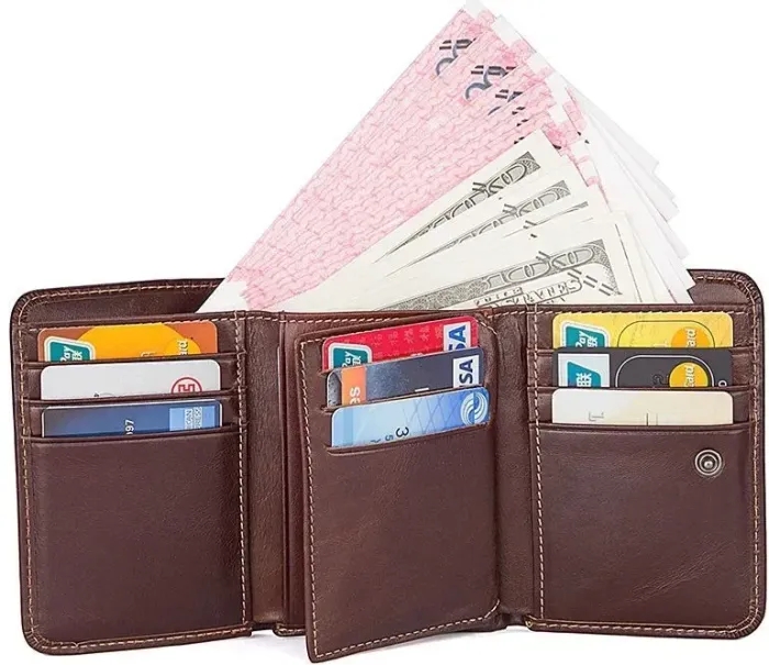 Гаманець чоловічий Vintage 14595 шкіряний Коричневий