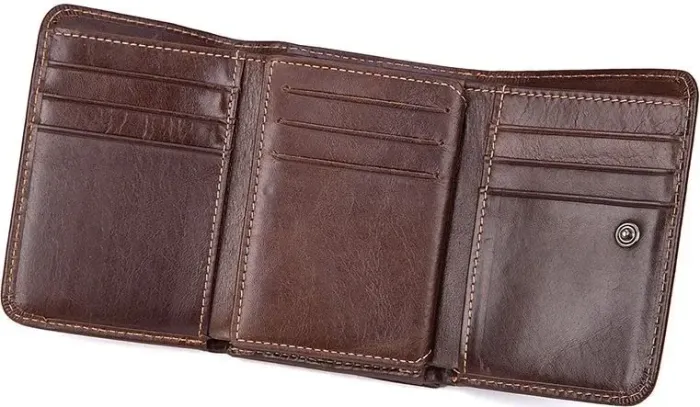 Гаманець чоловічий Vintage 14595 шкіряний Коричневий
